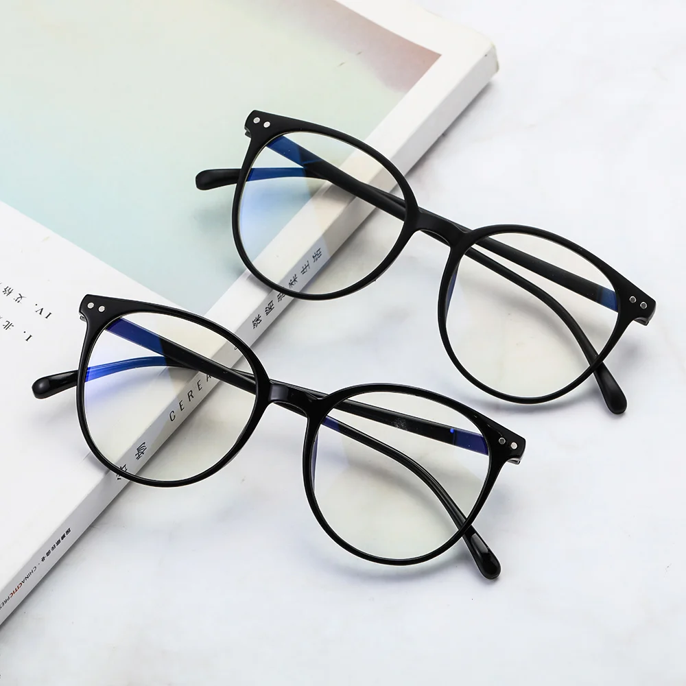 Blue Light Glasses PC Frame Resin Lens Anti Blue Light Blocking Radiation Sunglasses Unisex Trend Clear Lenses Computer Glasses