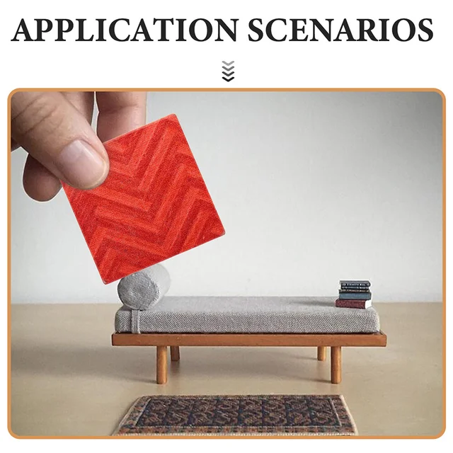 Szimulált Fa Padló Mini Ház Otthoni Dekorációs Táblák Épületkészletek Padlólapok - Image 6