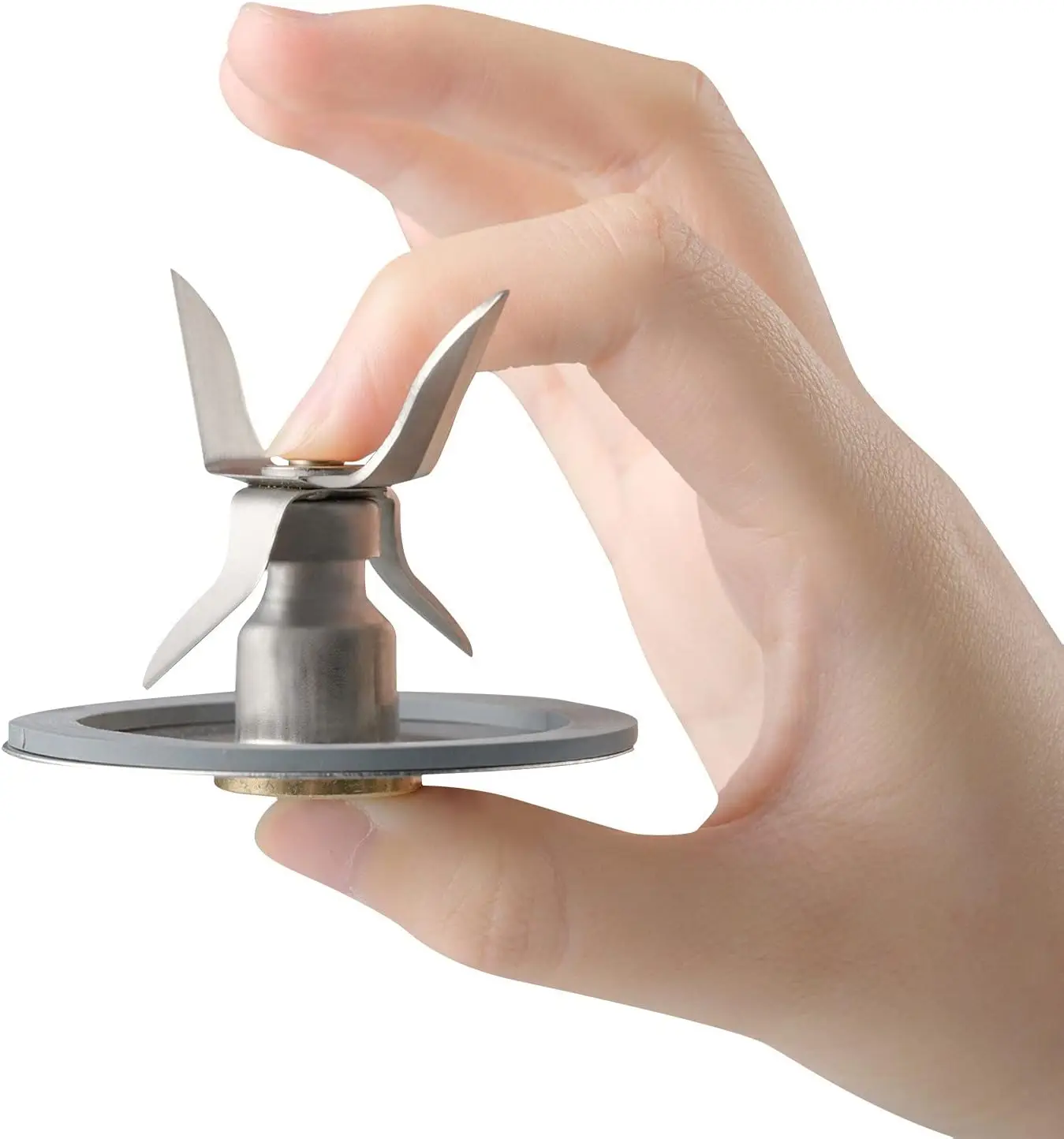 ใบมีดน้ำแข็งเครื่องปั่นระดับพรีเมี่ยมเข้ากันได้กับเครื่องปั่นเครื่องปั่นและเครื่องปั่นสเตอร์อะไหล่ทดแทนรวมถึงปะเก็นเครื่องปั่น1ชิ้น... 1