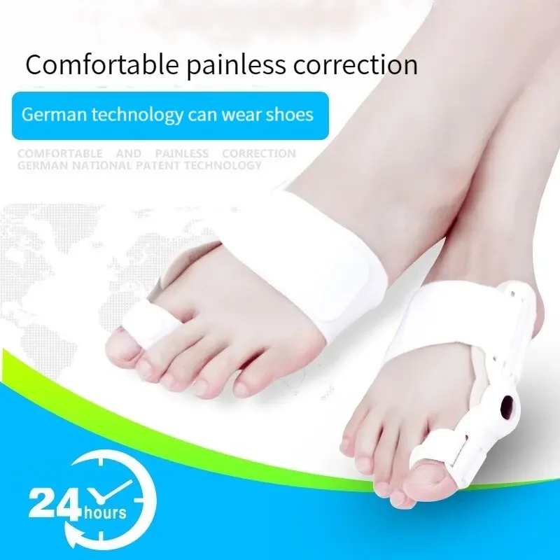 2 PCS Thumbs Splint Big Toe Straightener Corrector Hallux Valgus Correction Separation of Big Toes For Man and Woman Vitiligo