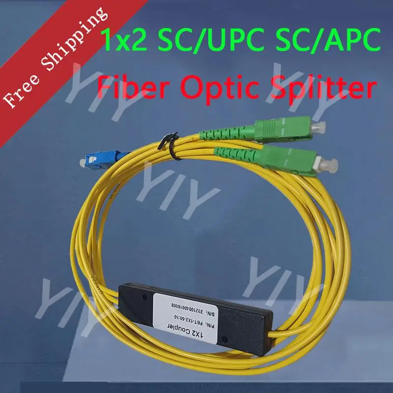 

30Pcs/Lot 1X2 PLC Singlemode Fiber Optical Splitter FTTH PLC Fabrica Esse Splitter Box SM PLC 1x2 SC UPC/APC Free Shipping