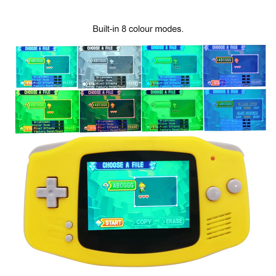 ゲームボーイカラー v5 ips液晶 ポケモン 基盤洗浄 ボタン変更済み 