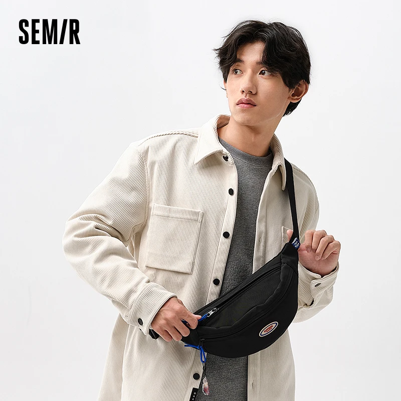 Semir Crossbody Bag Men Outdoor Sports Chest Bag Retro College Style Couple Backpack