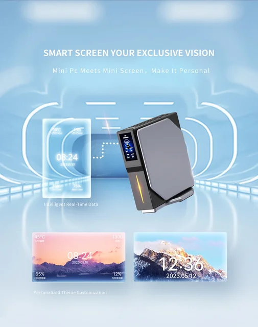 S1 Intel Twin Lake N150 Mini PC Windows 11 Pro DDR4 M.2 SSD