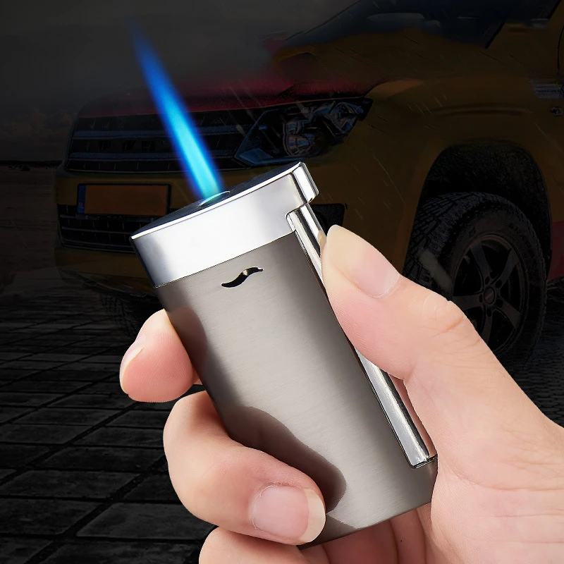 ExtraThinTorchLighterWindproofBlueFlameSprayGunSidePressure