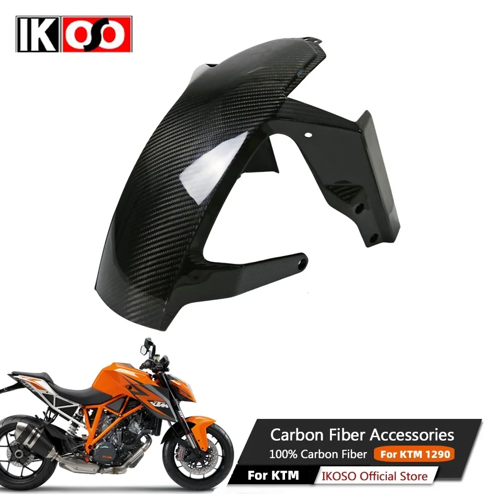 

For KTM 1290 2020+ Motorcycle Accessories 100% Pure 3K Full Dry Carbon Fiber Shell Front Mudguard Fairing Modification Parts