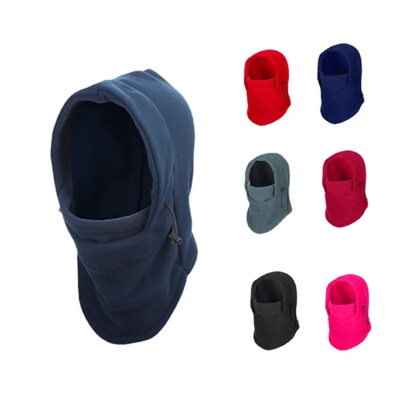 

2023 New Fashion Warm Cap Winter Men Women Hat Waterproof Thermal Polar Fleece Balaclava Hat Hooded Neck Warmer Hike Cycling Cap