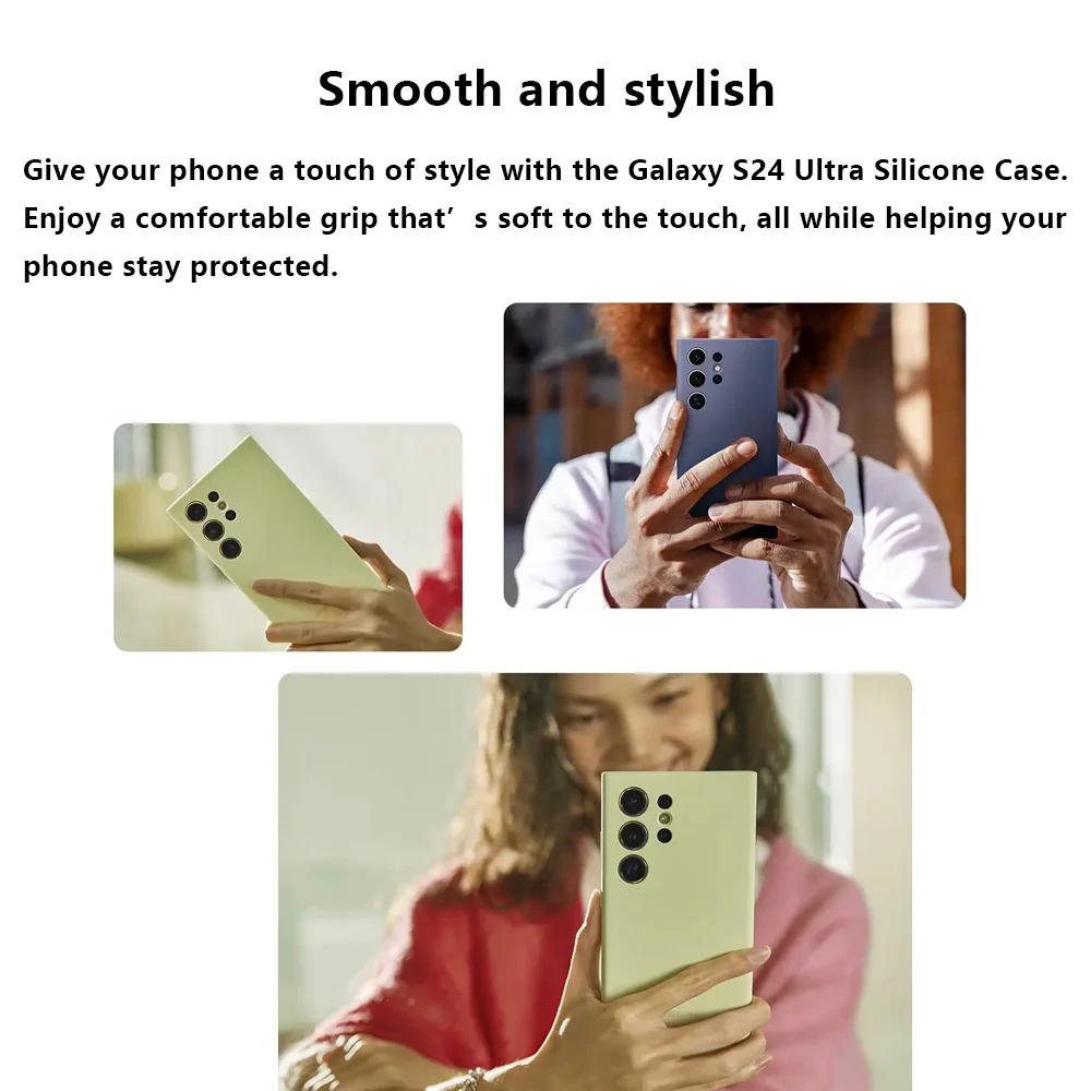 Premium Silicone Protective Case for Samsung Galaxy S24 Ultra