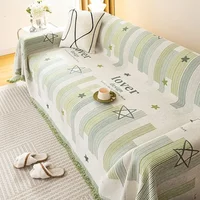 Double-Sided Chenille Sofa Cover All-Inclusive  Anti-claw living Room Sofa Cover All-Season Universal Non-slip Sofa Towel 1
