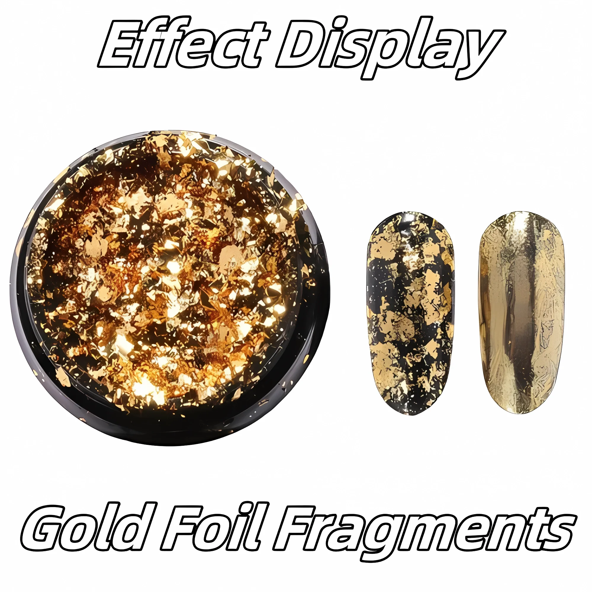 Shiny Gold Foil Jewelry Luxury Resin Decoration Paper Handicrafts Flake Siver Leaf Nail Beauty Gilding DIY Art Craft