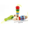 1pc Random Style Wooden Animal Small Whistle Children Early Learning Educational Toys Musical Instrument Kids Montessori Games 6