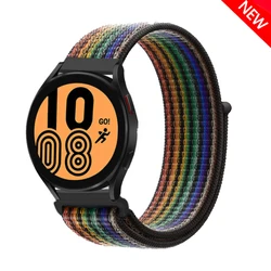 Premium Nylon Loop Band - Breathable and Comfortable Strap for Smartwatches (Pride edition black)