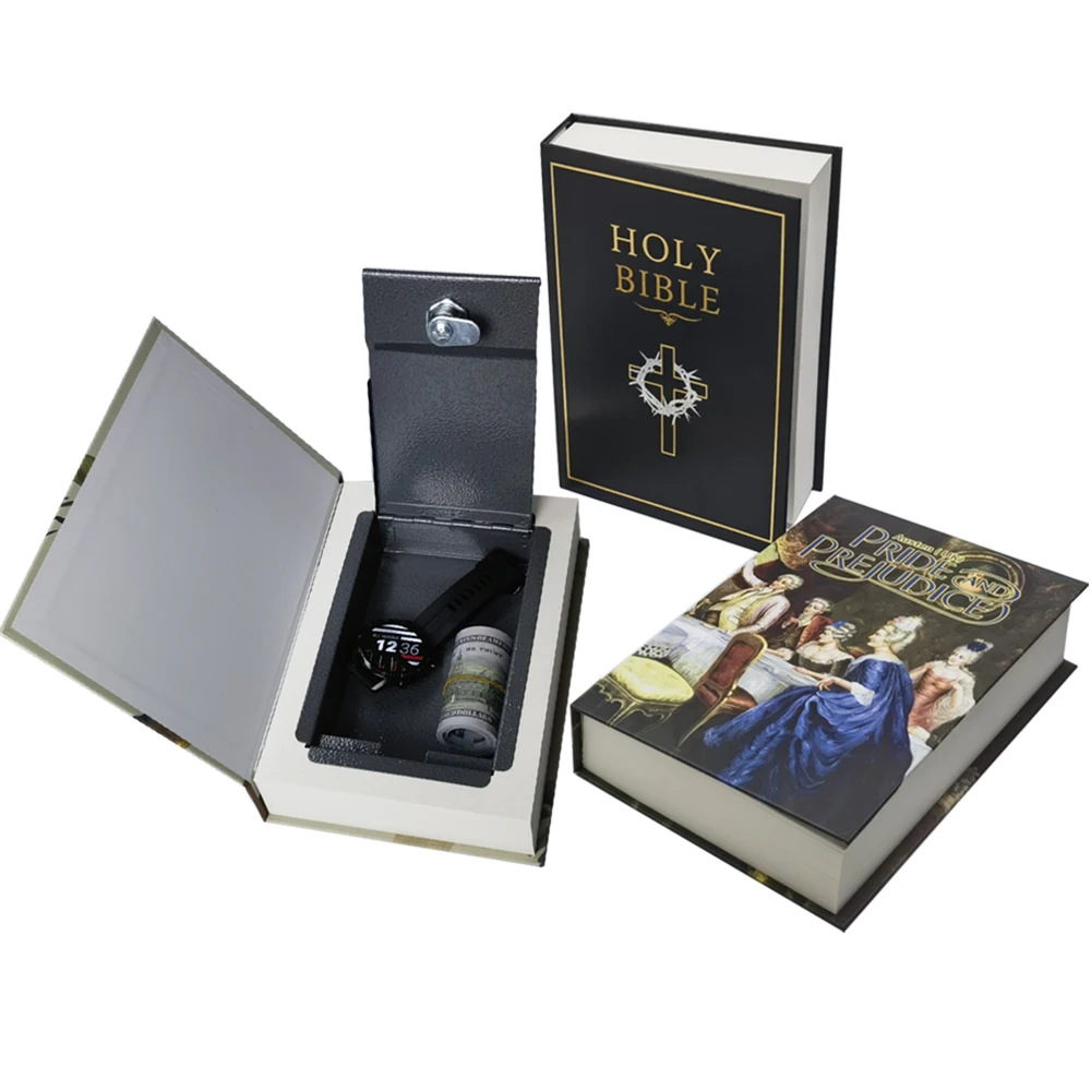 Real Pages Diversion Book Safe With Key Lock,Hollow With Secret Copartent,Anti Theft Safe