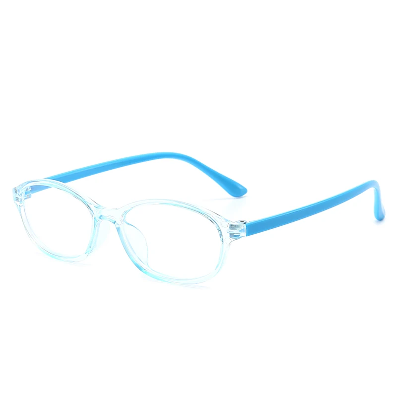 Anti Blue Light Glasses Blue Light Blocking Glasses for Kids Computer Glasses Silicone Frame Clear Lens Girl Boy Video Gaming Children Safety Eyewear