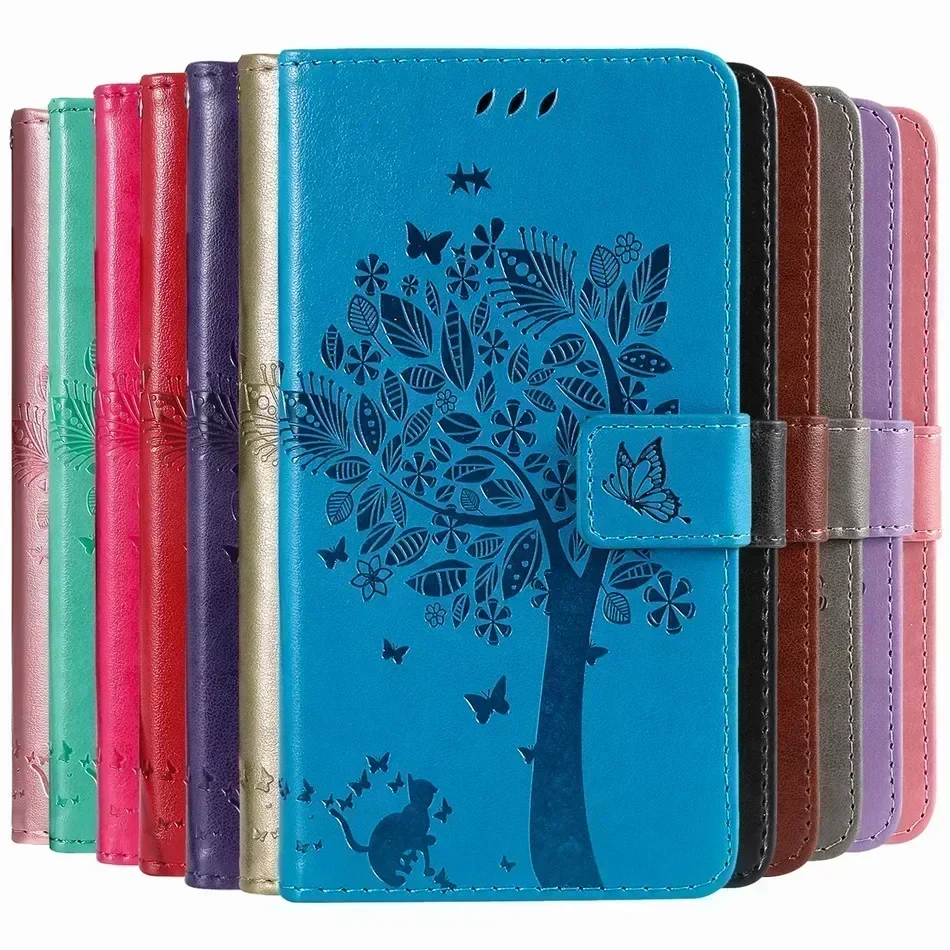 Custodia A Portafoglio Per Xiaomi Mi 13T 13 Ultra 12T 12 Lite Redmi A1 Plus Poco M4 X4 Gt X5 Pro 5G Cute Cat Tree Slot Per Schede Cover D06F