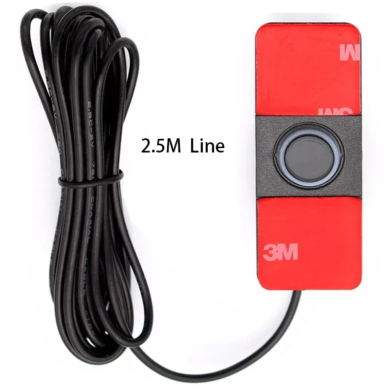 Car Parking Sensor Assistant Park tronics 4 Black/Silver/White/Blue/Red 13mm Flat Sensors Reverse Radar Sound Buzzer Alarm Sound