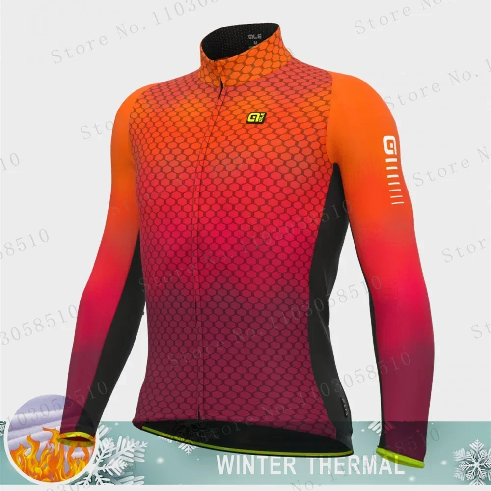 thumbnail image 1 of AIE Cycling Wear Chaqueta de lana de invierno para hombre Ropa de ciclismo Polar térmico Camisa de manga larga Maillot Ciclismo Ropa de bicicleta de montaña, 1 of 5