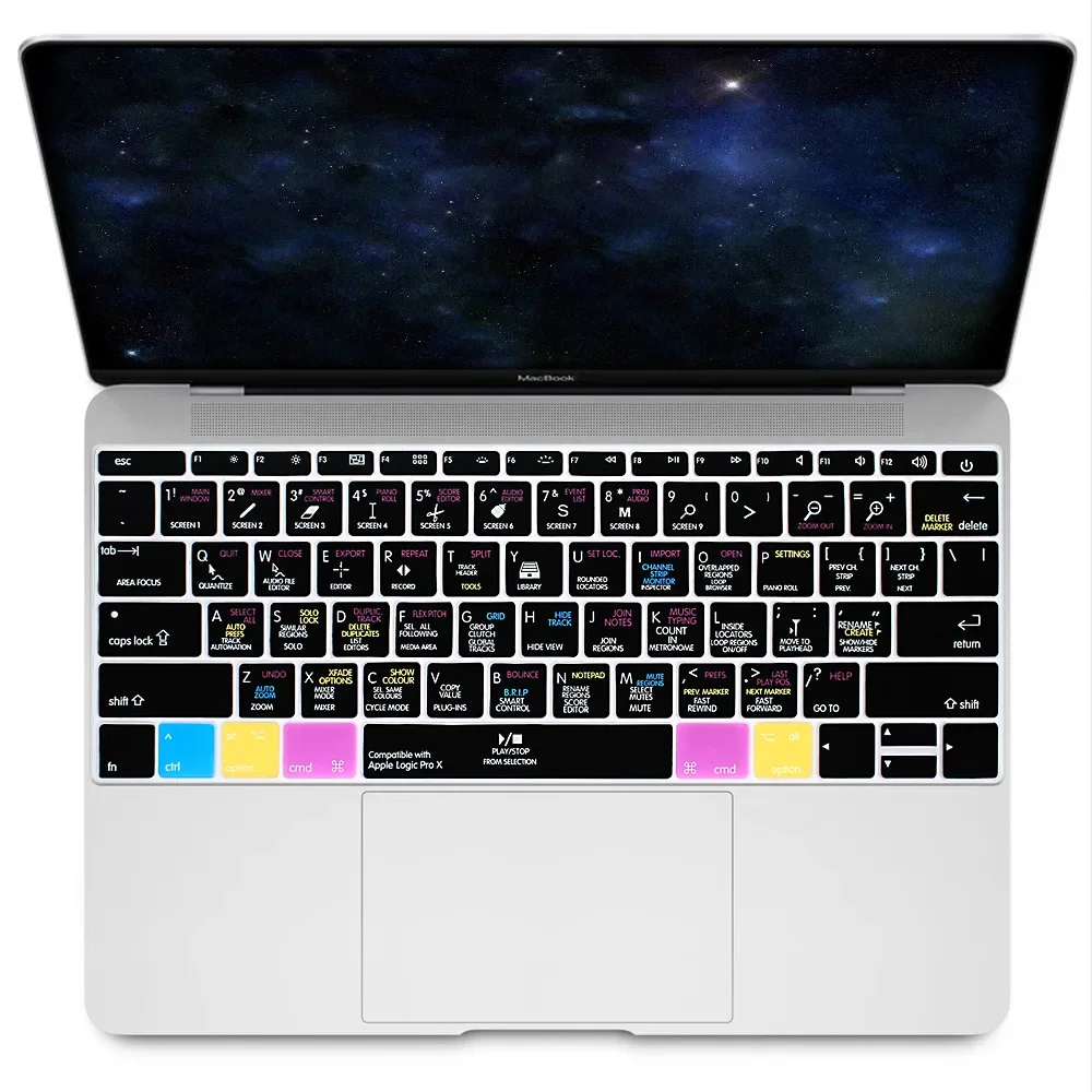 Tastiera Cover Usa Layout Per Macbook Pro 13 "A1708 A1988 No Touch Bar 2018 2017 2016 Per Macbook 12" A1534 2015 E A1931 2018