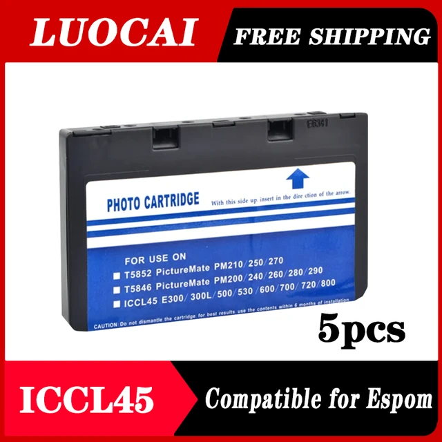 5pcsxCompatible ink Cartridge ICCL45 for Epson E-300 E-330SG E-520