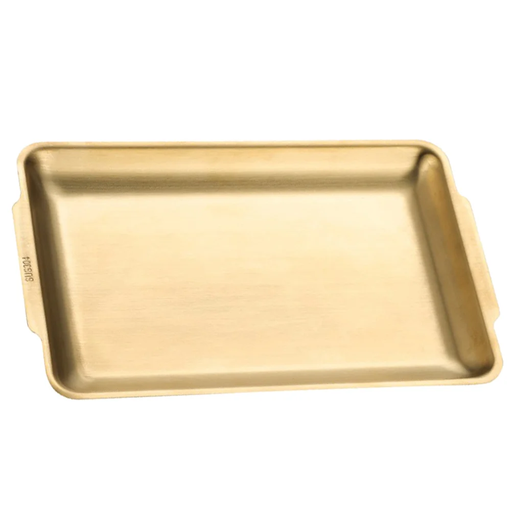

Stainless Steel Rectangular Platter Serving Tray for Sushi Home Kitchen Use