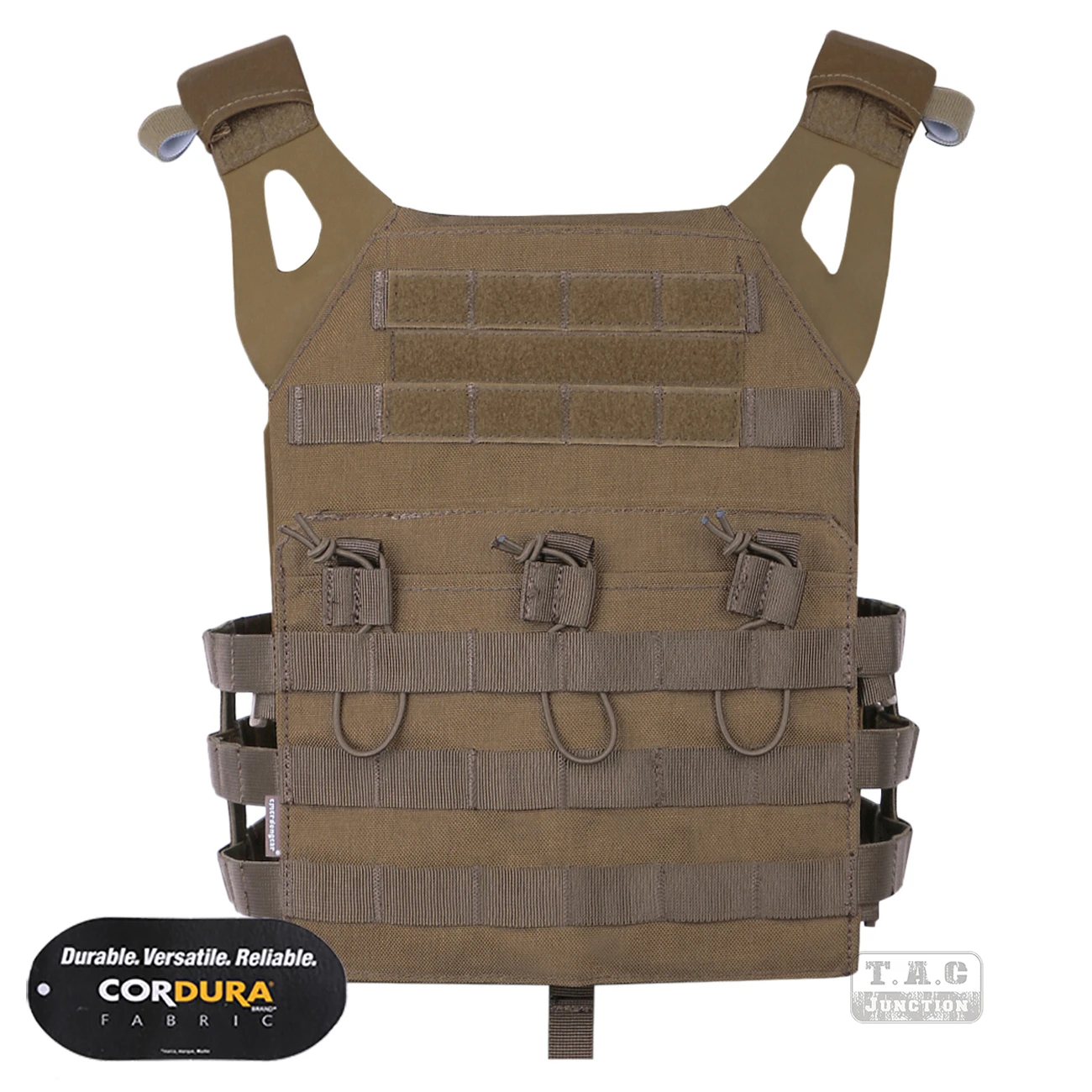 

Emersongear Tactical Jumpable Plate Carrier JPC Lightweight Vest Body Armor + Plates Coyote Brown