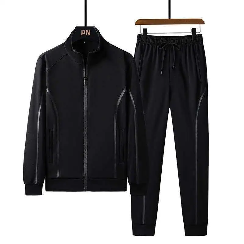 Clothes For Men Spring and Autumn Long Sleeve Casual Sports Suit Large Size Loose Fashion Cardigan High Quality Two Piece Set