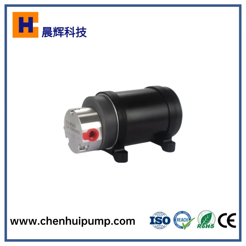 China Manufacturer 2.5L/Min Low Flow Micro Gear Pump  Helical Gear Pump Micro Fluid Metered Dose Pump With Brush 30W DC24V Motor