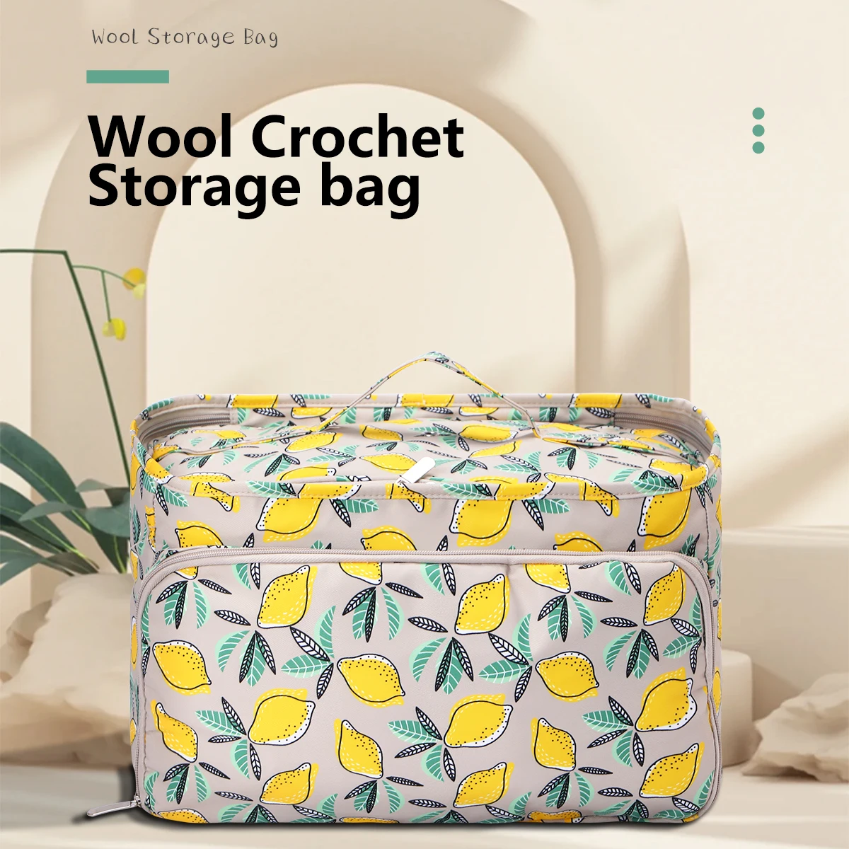 Yarn Storage Bag Yarn Storage Organizer Yarn Storage Bag Dandelion Square Knitting Tote Bag Waterproof Sewing Accessories Storage Bags Christmas Gift