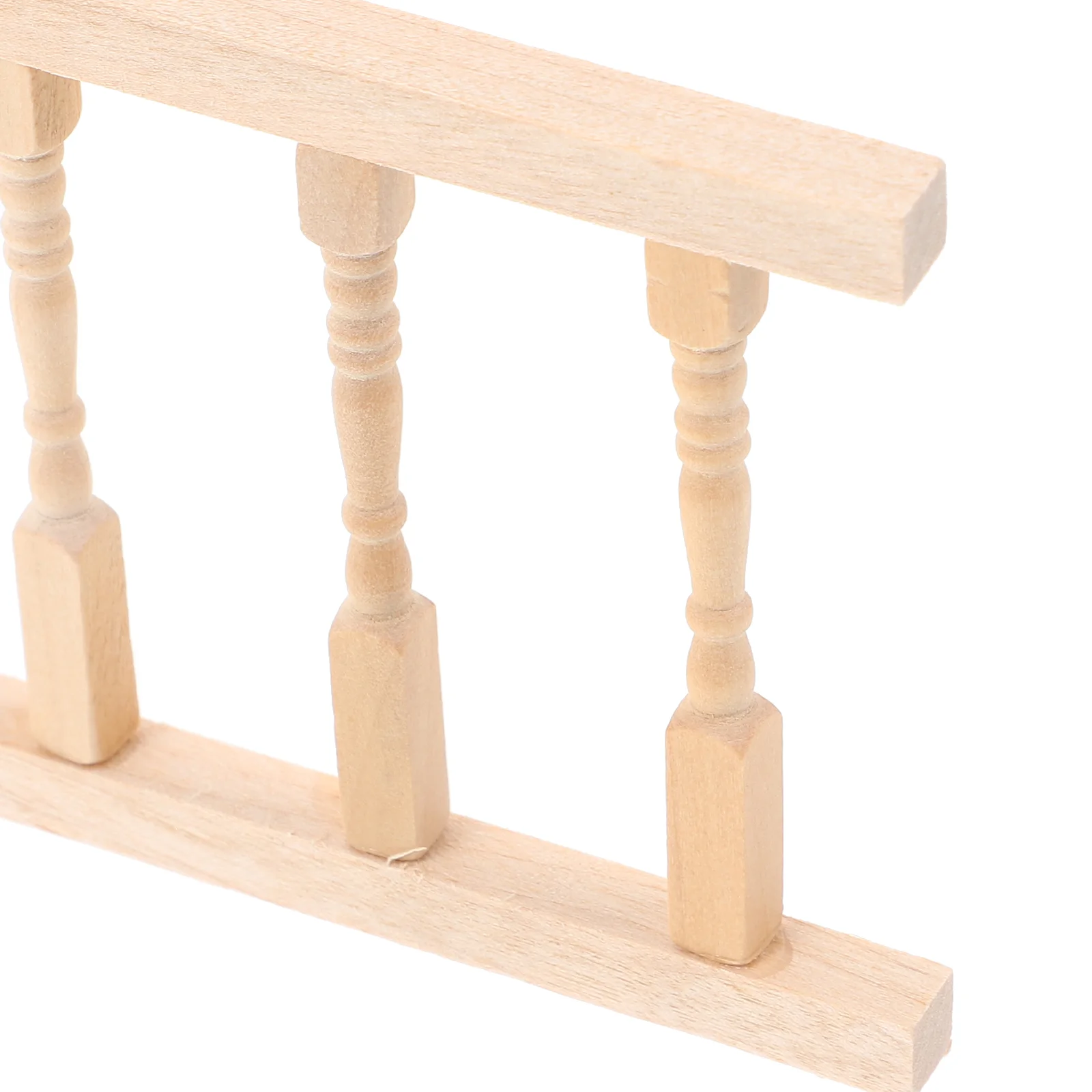 Wooden Miniature House Fence Handrail Dollhouse Furniture