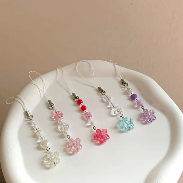 Cordino Per Telefono Con Ciondolo Acrilico Blu - Strap Carino Per Cellulare E Fotocamera - Foto 10