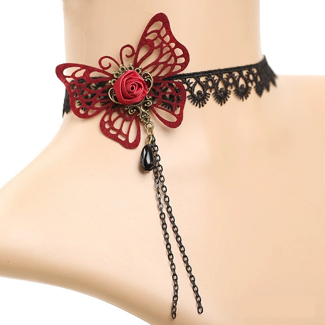 Multilayer Lace Tattoo Choker Black | The Boho Boutique