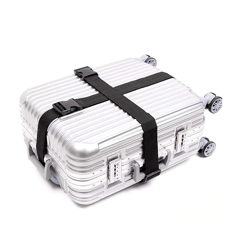 Lot De 2 Sangles Pour Valise - Motif Léopard - Longueur Réglable - Renfort Anti-Éclatement - Pour Voyage
