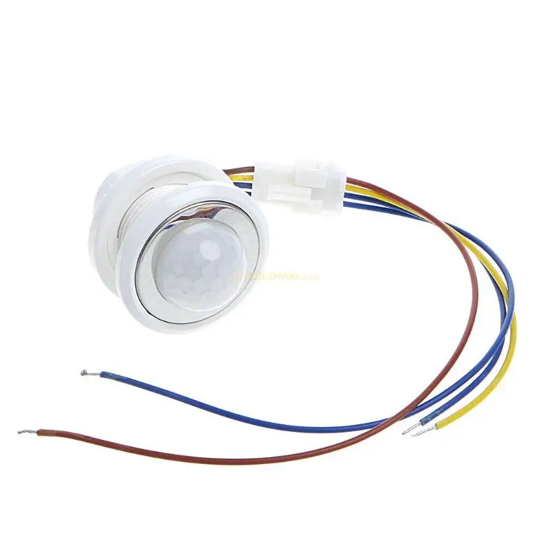 

40mm LED PIR Detector Motion Sensor Switch with for TIME Delay Adjustab 63HD