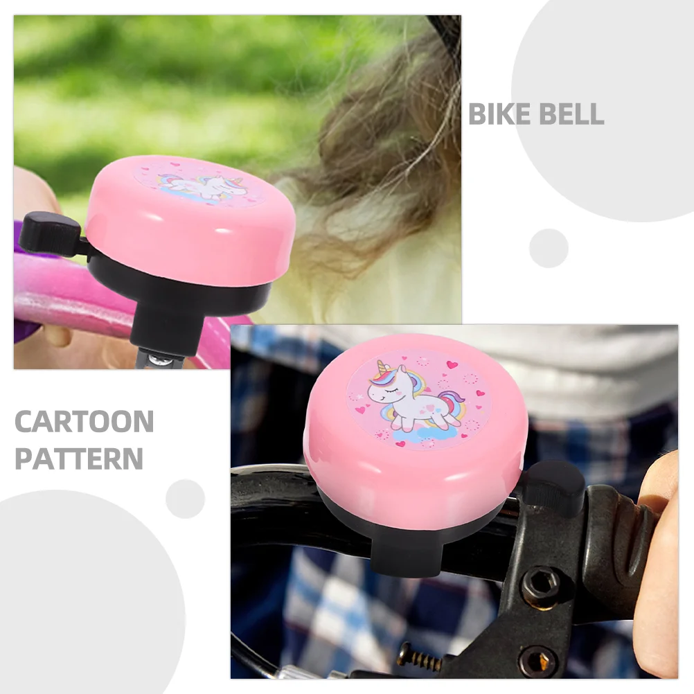 Bike Bell 2 Pcs for Kids Girls Unicorn Bicycle Biker Accessories Men Pp Scooter Adults bicycle bell bicycle accessories