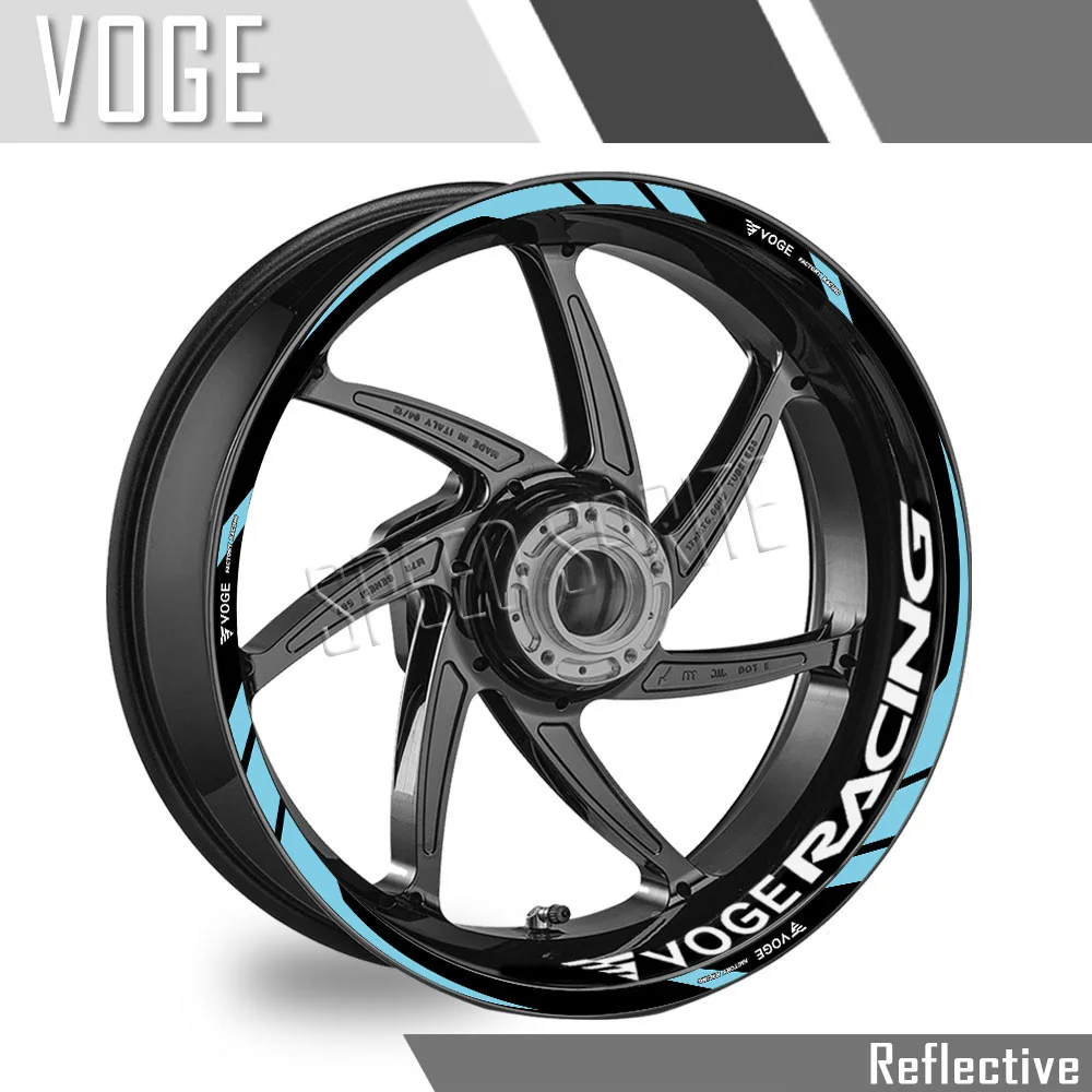Per Loncin Voge 300/500Ds 500Ac 525R Gp200R 500R Lx300Ac 200R Moto Wheel Sticker Rim Decal Accessori Per Strisce Riflettenti