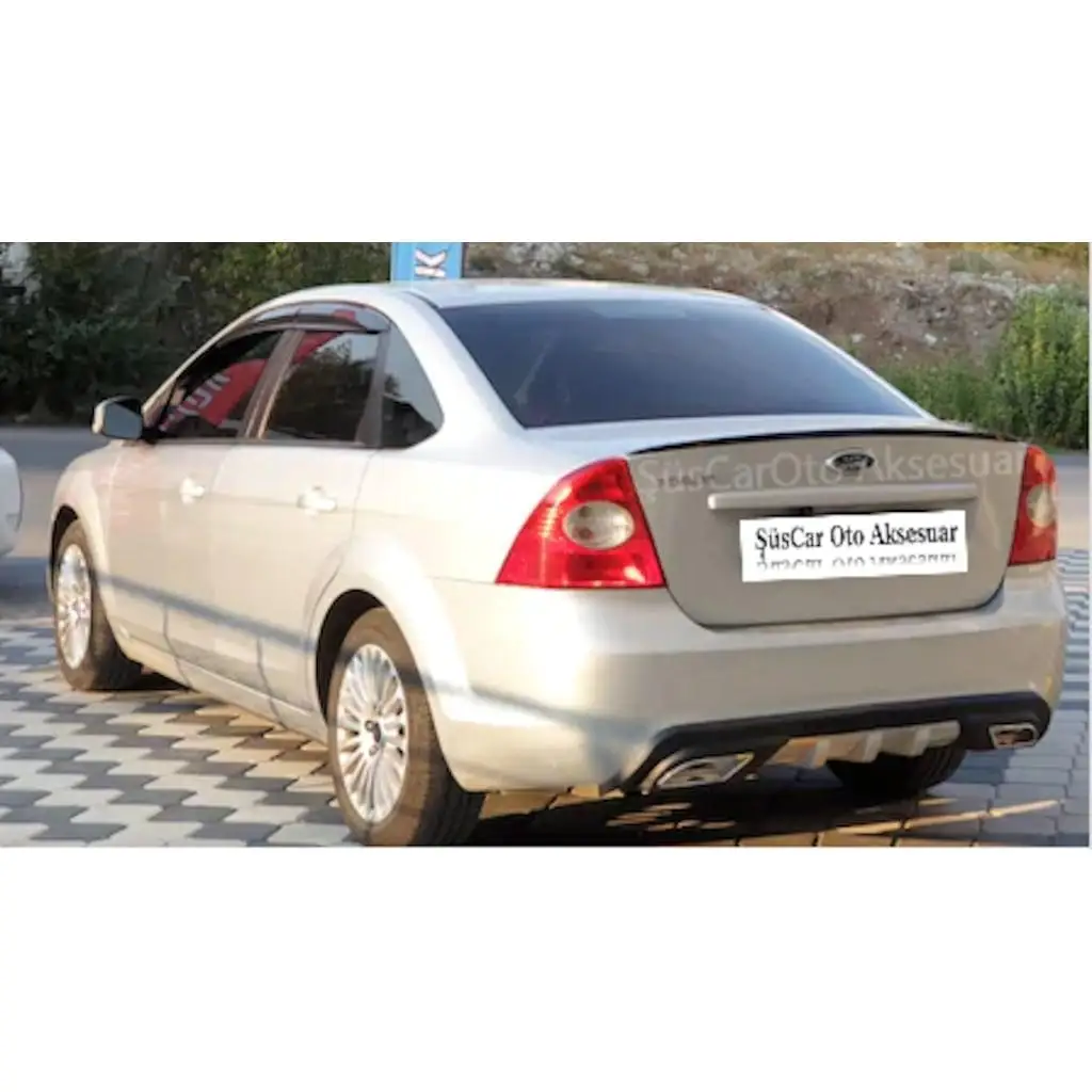 For Ford Focus 2 2.5 Luggage Top Spoiler Rear Trunk Lid Cover Piano Black | Автомобили и мотоциклы