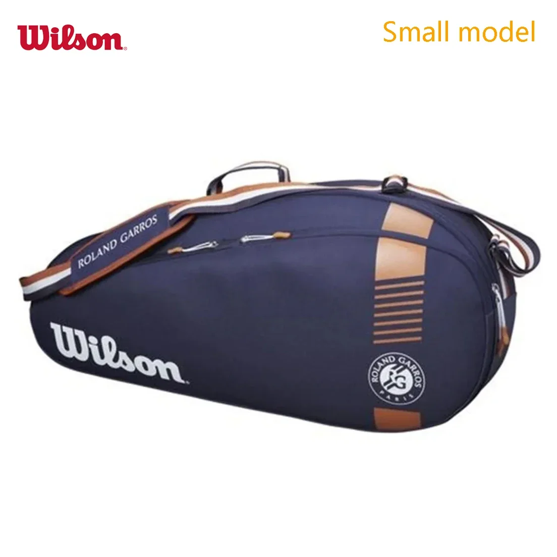 Wilson Roland Garros Tour Design Tennis Bag Team 3 PK Navy Lightweight Tennis Racket Bag with Shoes Pocket