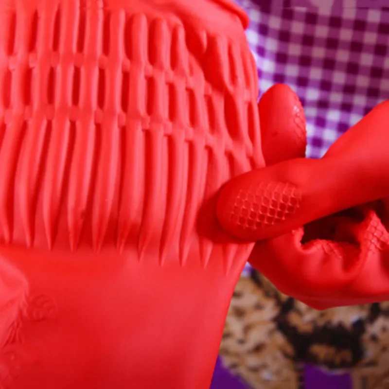 Flexible Rubber Clean Gloves Dish Lady Washing Long Home Bathroom Cleaning Kitchen Accessories cleaning gloves