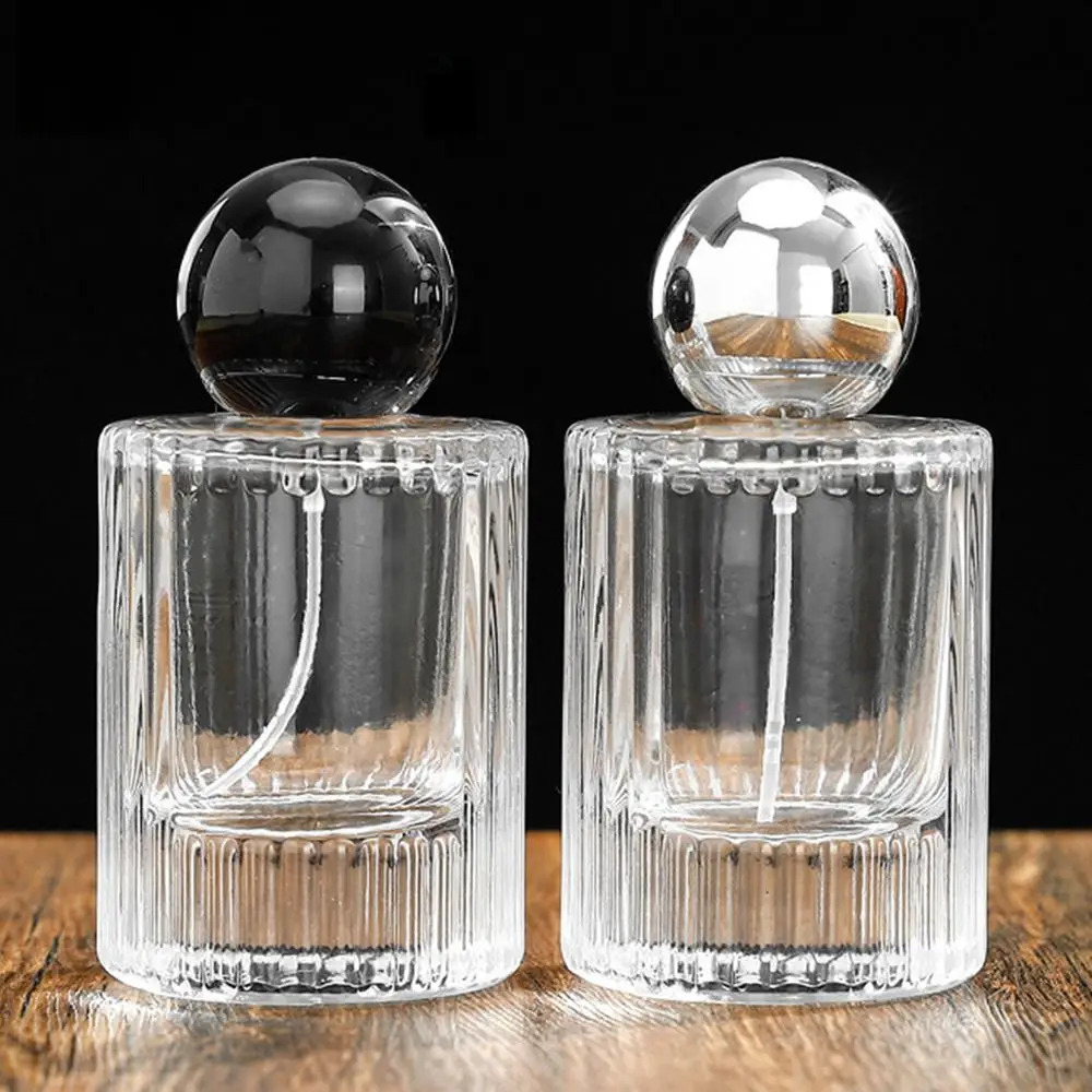 

50ml Glass Perfume Spray Bottle Portable Clear Perfume Atomizer Large Capacity Empty Bottles Refillable Cosmetics Containers