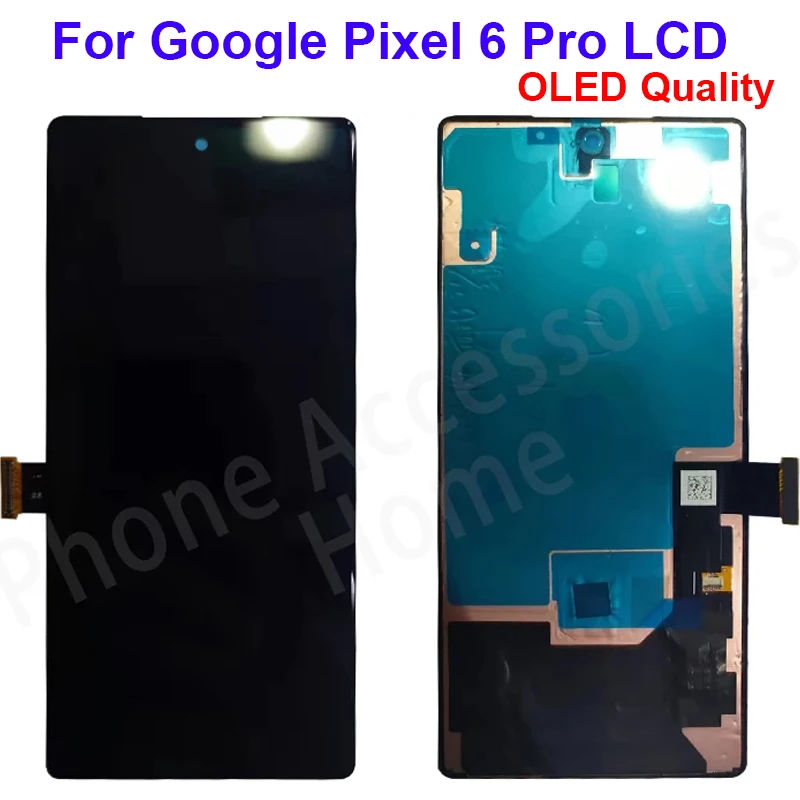 

OLED ЖК-дисплей для Google Pixel 6 Pro Pixel 6Pro, экран с рамкой, сенсорная панель, дигитайзер для Google Pixel6 Pro LCD