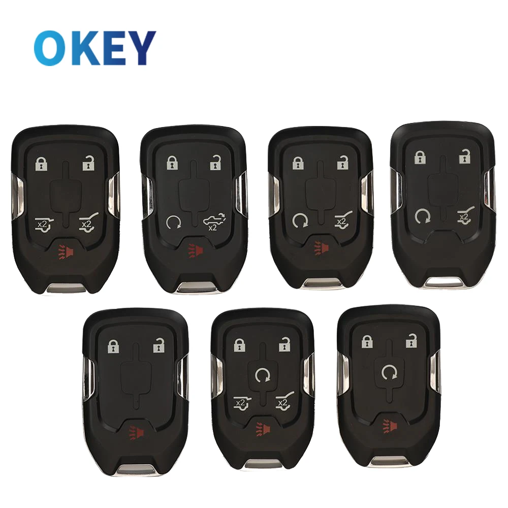 Okey Remote Car Key Shell custodia di ricambio per Chevrolet Tahoe Silverado Suburban Tahoe GMC Sierra Acadia Terrain 6 Okey Remote Car Key Shell custodia di ricambio per Chevrolet Tahoe Silverado Suburban Tahoe GMC Sierra Acadia Terrain - Se1afb26ce2cb4f79b929b35b2ae099311