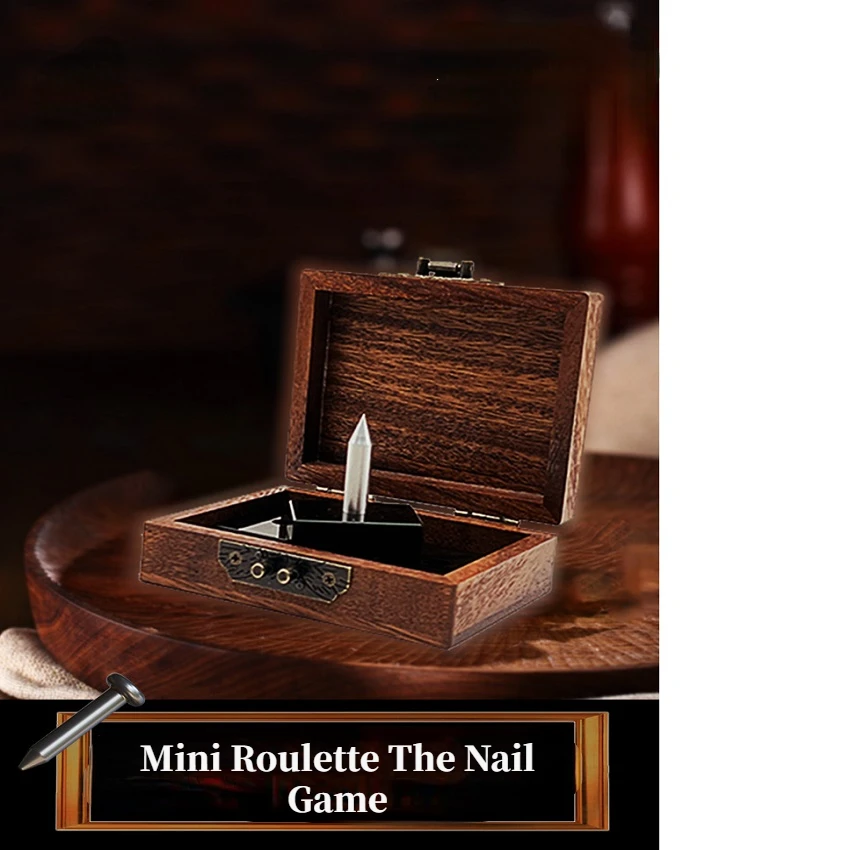 

Mini Roulette The Nail Game Absolute 100% Safe Stage Magic Tricks Illusions Derren Brown Classic Magic Show Mentalism Magic