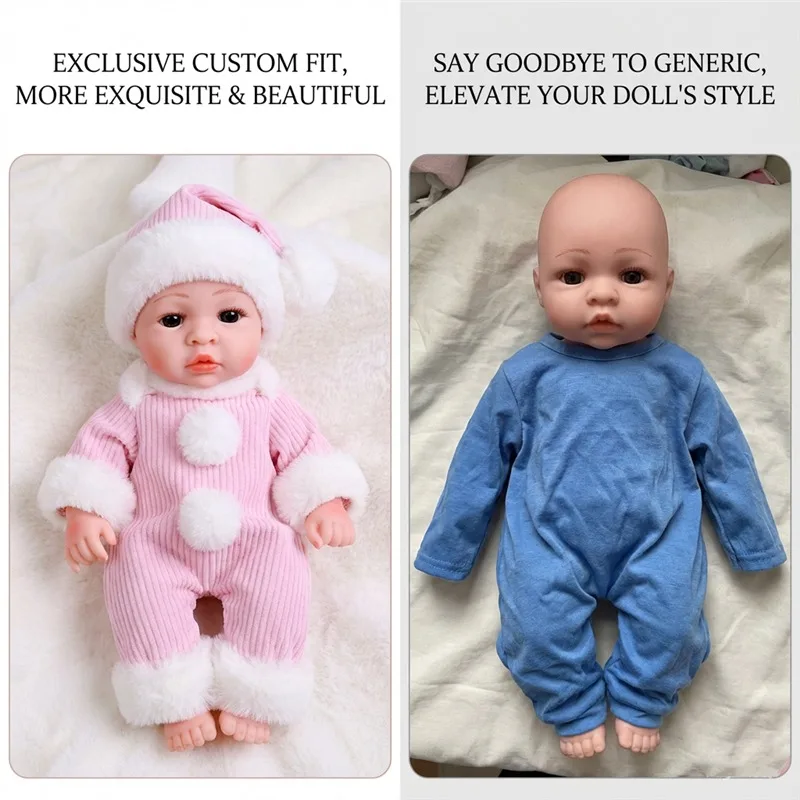 Para muñecas recién nacidas de 30cm y 13 pulgadas, ropa, jerséis, peleles, traje + calcetines, ropa para muñecas, conjun