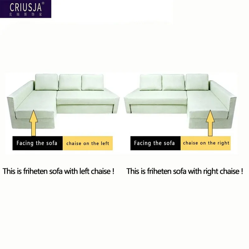 CRIUSJA Sofa Cover for FRIHETEN  Sofa Cover funda sofa chaise lounge Cover Protective Sofa Cover L Shape 2