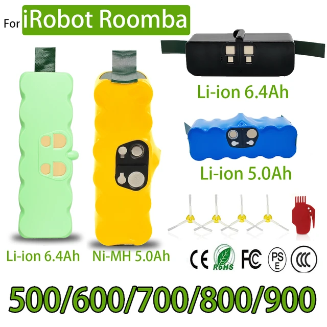 Para iRobot Roomba 500 14,4 V batería Roomba 600 700 800 serie 900  aspiradora para iRobot roomba 620 650 770 batería Ni-Mh - AliExpress