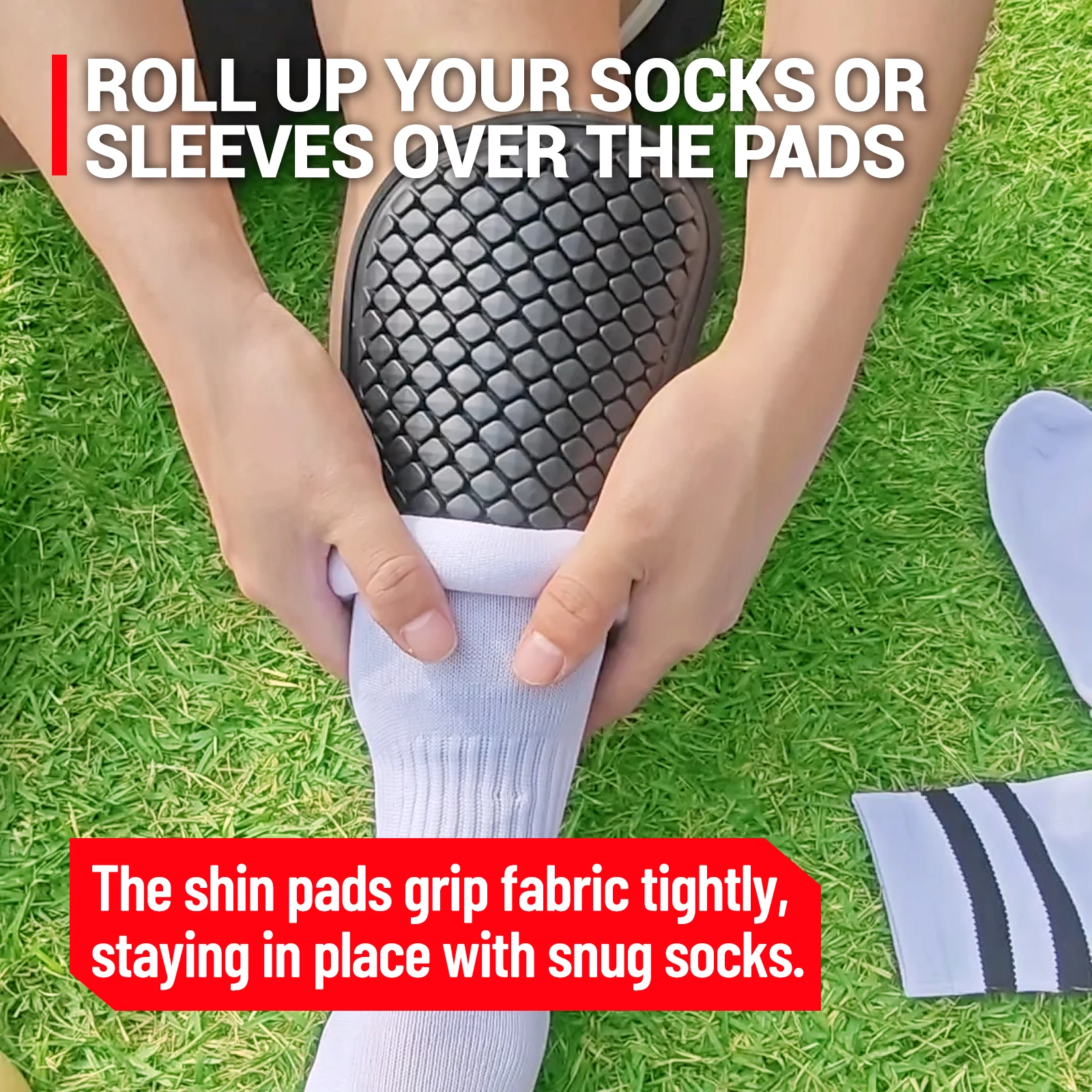 Soccer Shin Guards AVIVOR Teen/Adult Soccer Shin Guards Breathable 3-Layer Design Durable Multi-Sport Protection (Soccer/Skateboard/Bike) shin guard pads