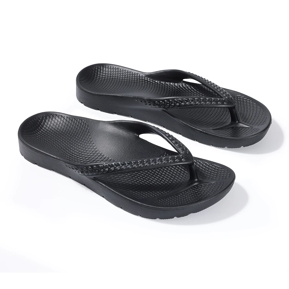 Shevalues Sommer-Damen-Flip-Flops mit Fußgewölbeunterstützung, modische weiche Einlegesohle, EVA-Strandpantoffeln, Haussandalen für Plantarfasziitis – Detail 26