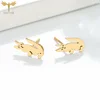 12 Pairs Stainless Steel Stud Earrings Set Punk Animal Crocodile Earrings  For Women Girls Goth Jewelry Accessories Wholesale 4
