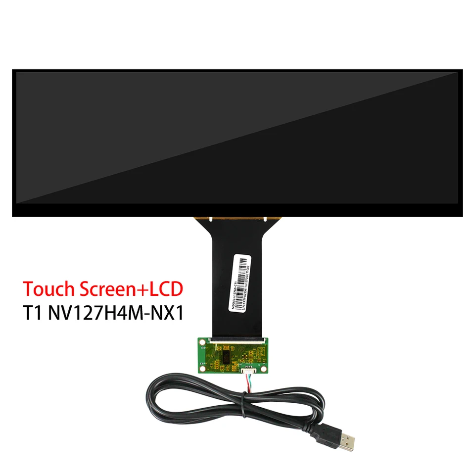 12.7 Inch Touch lcd 280x864 IPS Bar with Type c board NV127H4M-NX1