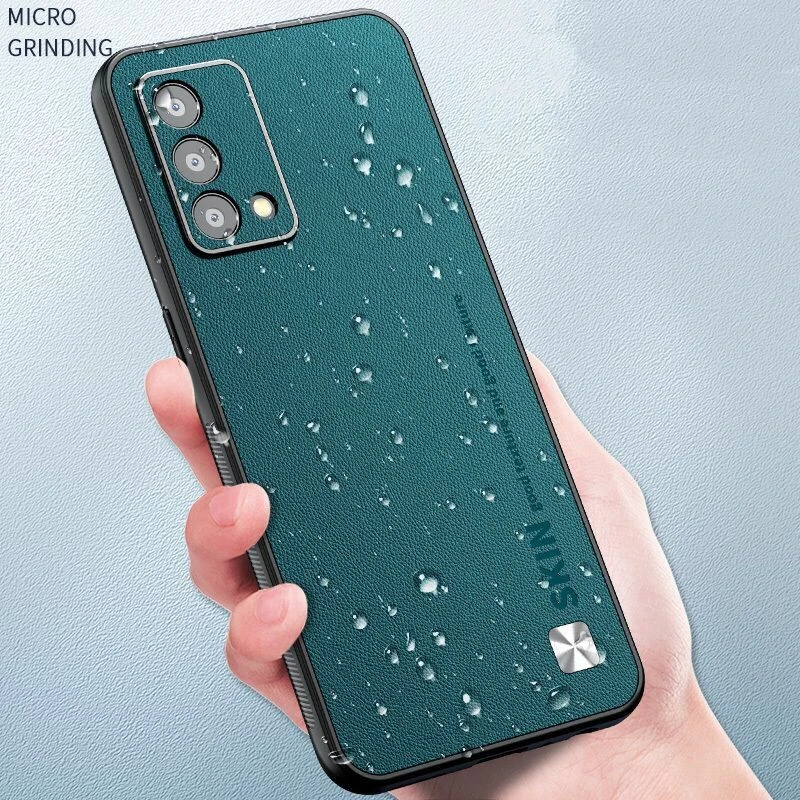 Luxury Leather Shockproof Bumper Phone Case, Stylish and Durable Cover